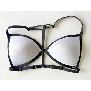 Victoria's Secret Pink Active White Women's Ultimate Push Up Bralette Bra Large